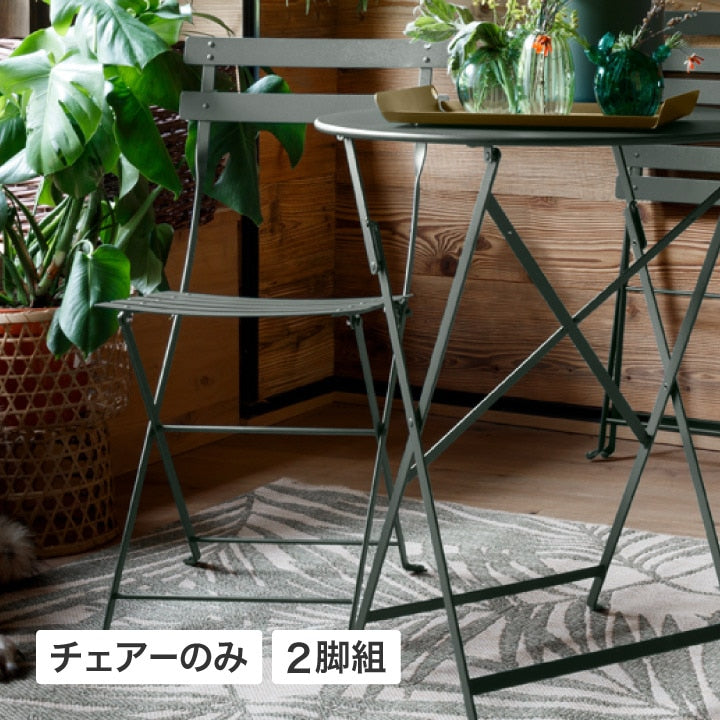 ビストロ メタルチェアー 2脚組 — Living Garden Store - リビング
