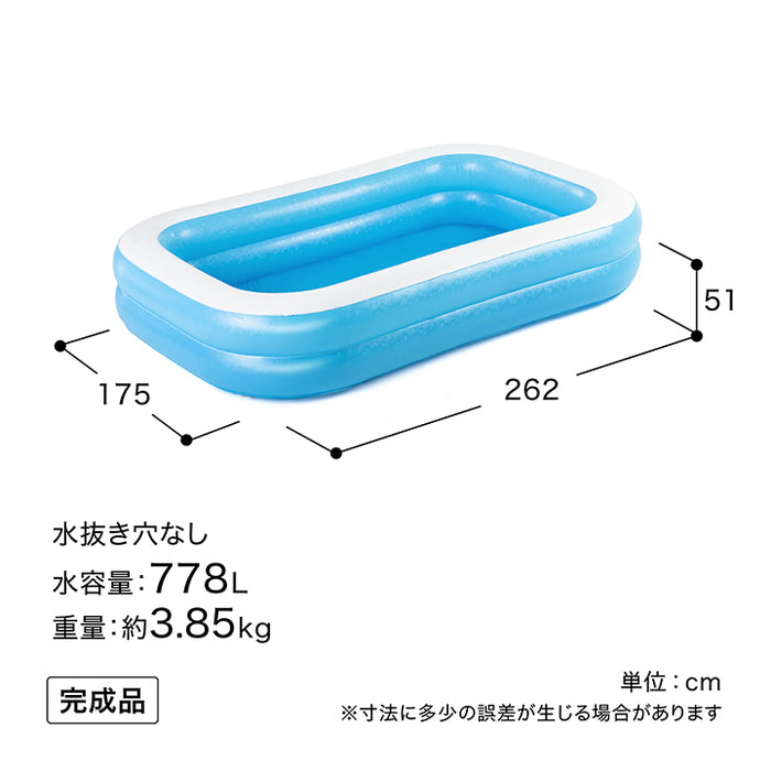 角型ファミリープール ブルー ７７８Ｌ
